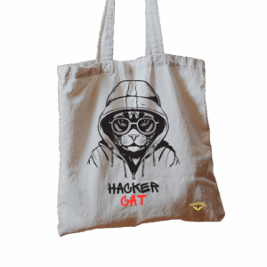 Gato Hacker Tote Bag